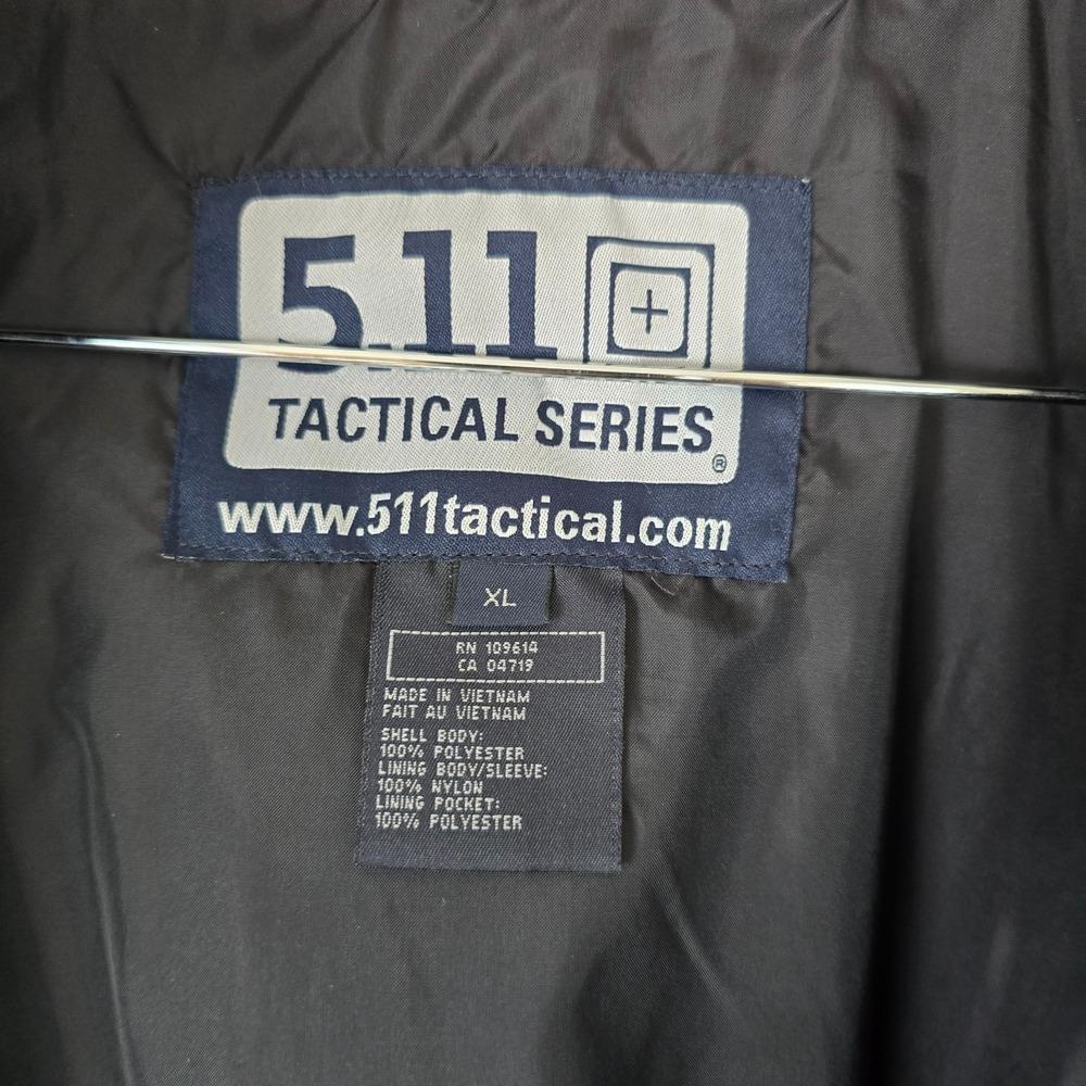 5.11 Tactical Outdoor Utility Mens 5-1 Fleece Lined Jacket Sz XL Black Gorpcore - Picture 11 of 16